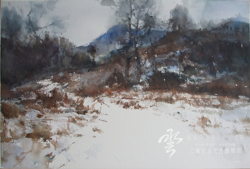 王辉林 《遥远山路》 53*36cm